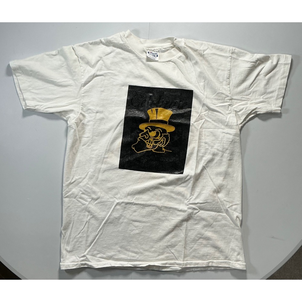 VTG Single Stitch 90s USA Wake Forest T Shirt Mens XL White Streetwear Rare